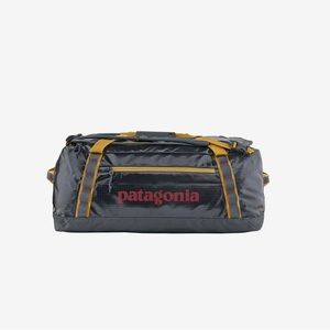 NWT Patagonia 55L Black Hole Duffel Blue and Gold
